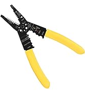 DOWELL Wire Stripping Tool Wire Stripper Crimper Cutter Multifunction 8 Inch 10-22AWG