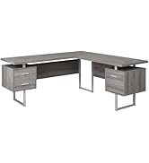 Monarch Specialties Computer 70"L Desk Left or Right Facing - Taupe