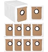 Hoxxu 10 Pack 2.5L Large Vacuum Dust Bags for Eufy L50 SES L60 SES Vacuum Cleaner Self-Emptying D...