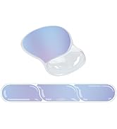 icolor Crystals Gel Mouse Pad Keyboard Wrist Rest Set, Ergonomic Keyboard &amp; Mousepads Wrist Suppo...