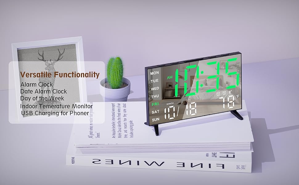 Versatile Functionality Alarm Clock