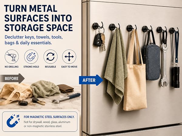 Neosmuk Black Magnetic Hooks