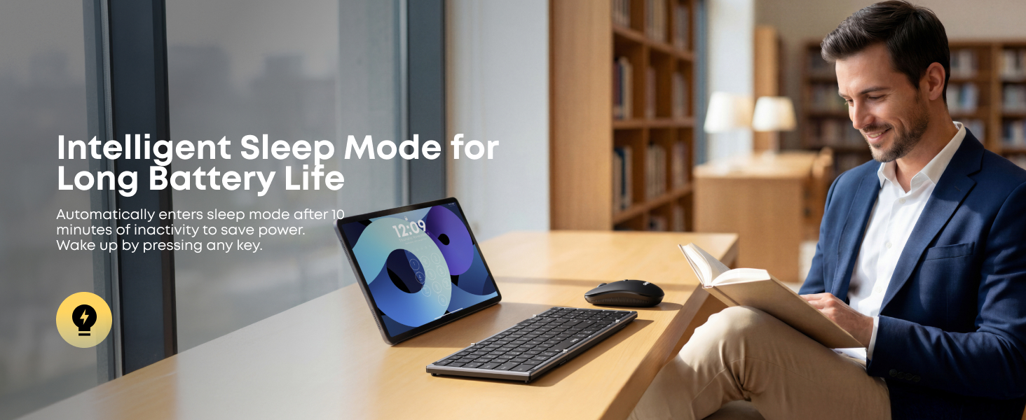 Intelligent Sleep Mode for Long Battery Life