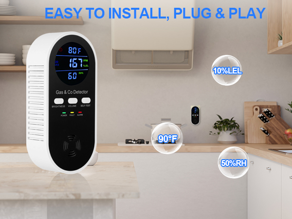 Natural gas detector and carbon monoxide detectors