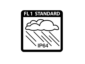 fl1 standard ip64 rated waterproof water-resistant dust-resistant ip-64 bike lights for rain