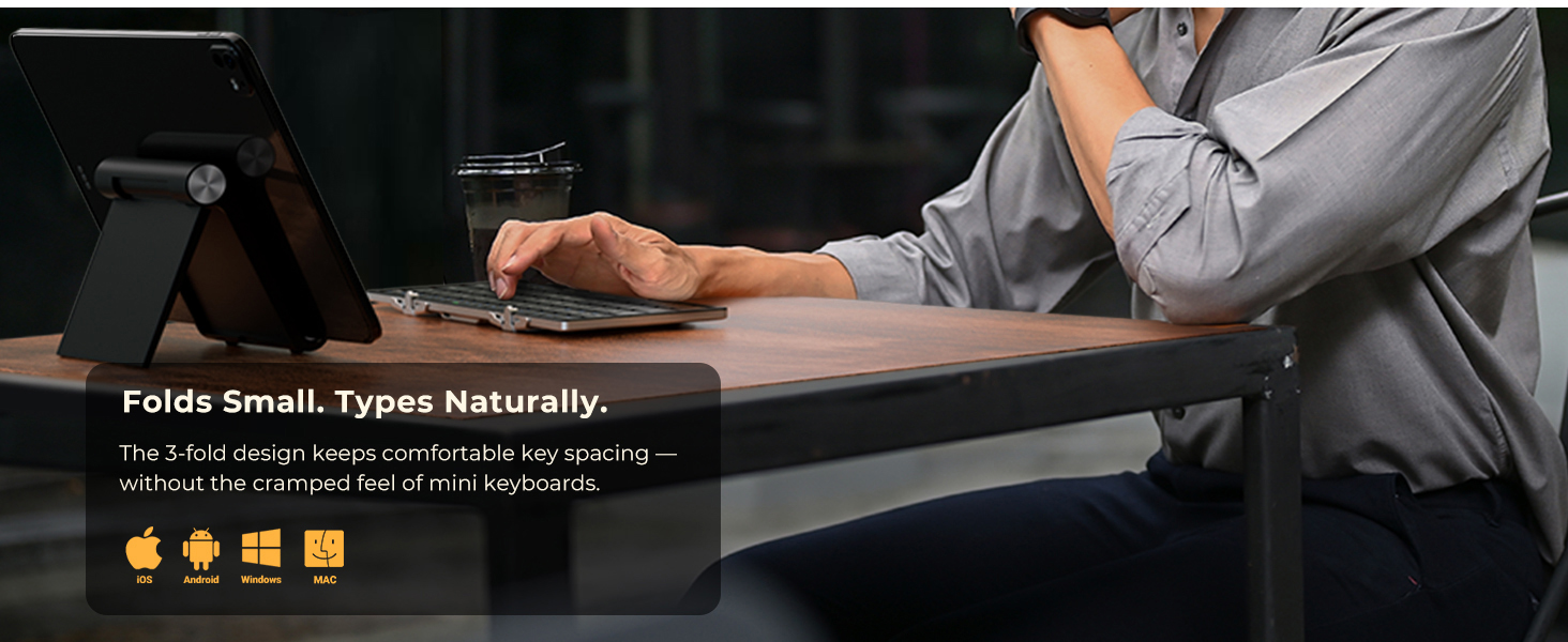 Foldable Bluetooth Keyboard
