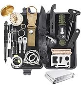 Gifts for Men Dad Husband Teenage Boy, Survival Kit 28 in 1, Survival Gear Tool Emergency Tactica...
