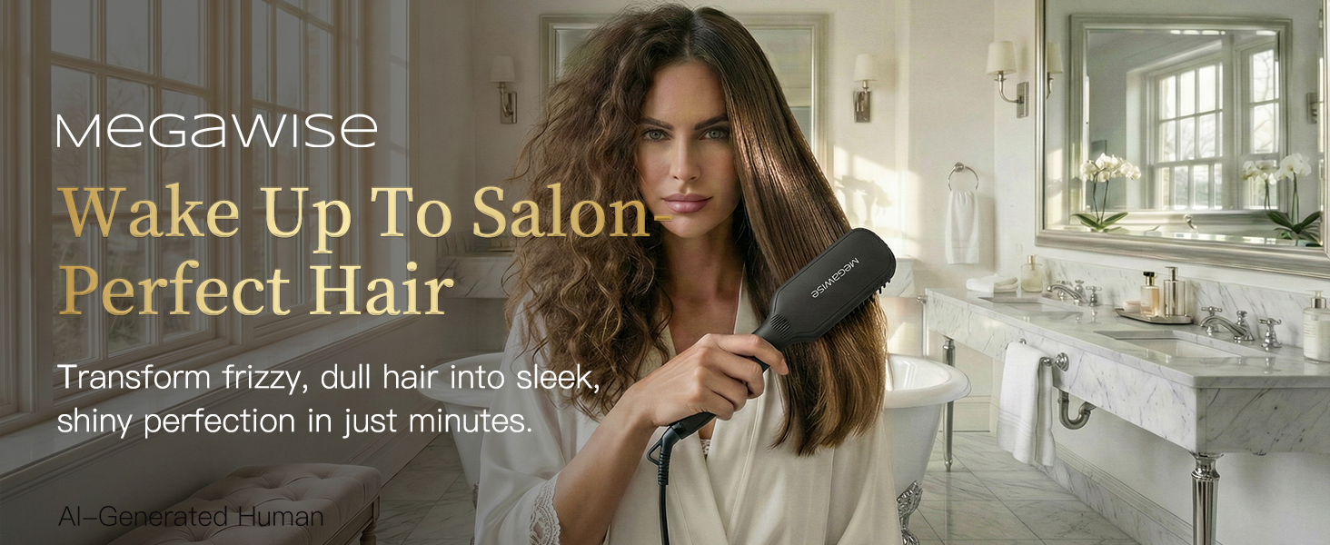 Hair Straightener Ceramic Brush