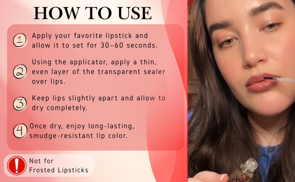 Transparent lipstick sealer