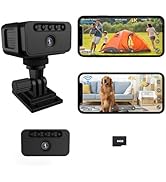 Bextgoo Spy Camera, No WiFi Security Camera with 3 Modes (WiFi/AP Hotspot/Offline), 4K Mini Wirel...