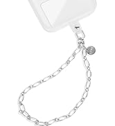 DELIRSTYIN Phone Charm Detachable Metal Cellphone Wrist Strap for Women Girls, Cell Phone Lanyard