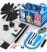 Sealegend 58-Pieces 35-Feet Dryer Vent Cleaner Kit, Dryer Cleaning Tools, Include Omnidirectional...