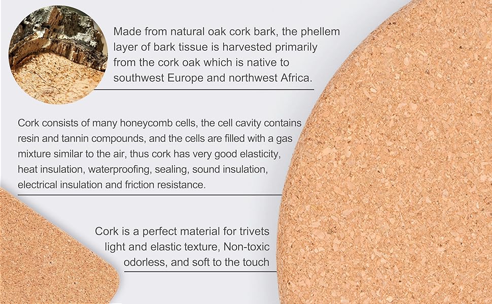 cork trivets for hot dishes