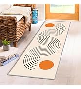 Tyrot Boho Hallway Runner Rug, 2x6 Washable Bohemian Rug Runner Non-Slip Kitchen Runner Rug Mid C...