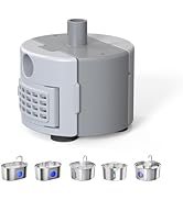 Large Round Plastic Water Pump for Cat Water Fountain, Easy-to-Clean Replacement Pump Compatible ...