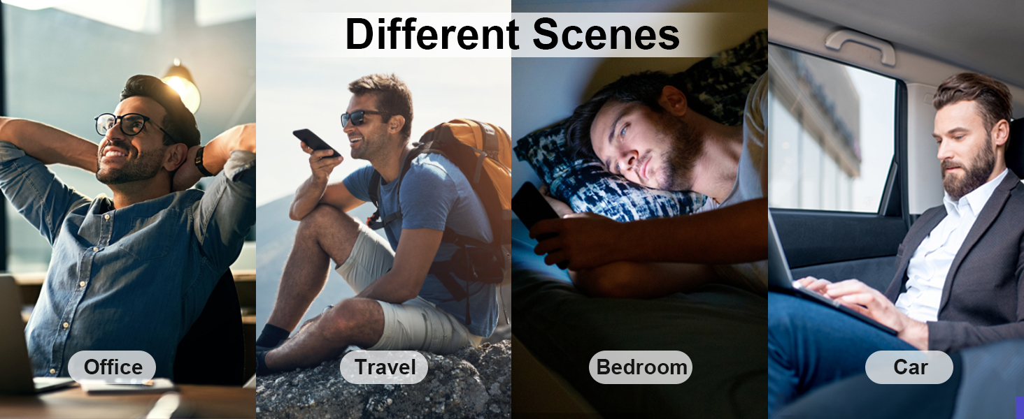 different scenes