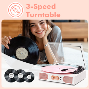 pink record player