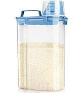 Viretec Rice Airtight Storage Container, 5Lbs Cereal Dry Food Flour Bin, Pet Dog Cat Food Dispens...