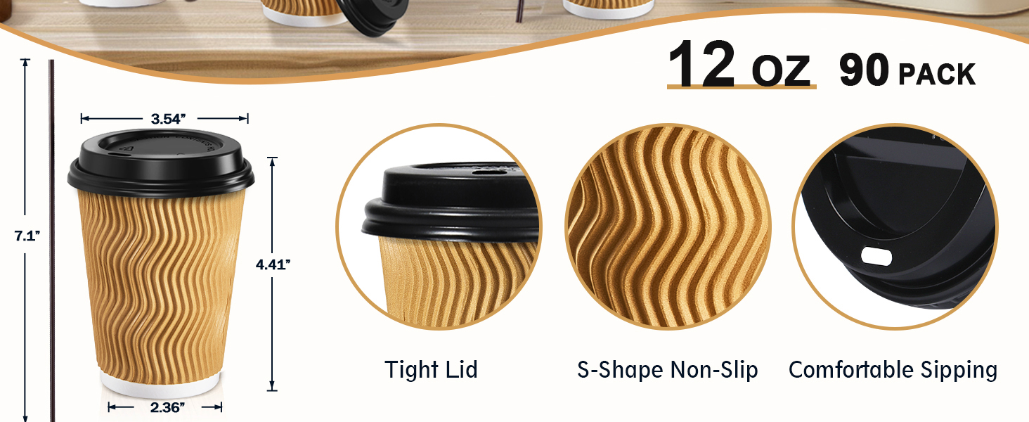 coffee cups with lids