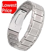 Feraco Magnetic Therapy Bracelets for Men 3X Strength,Titanium Steel Magnet Bracelets with 3800 G...