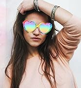 Gleyemor Polarized Heart Shaped Sunglasses for Women Trendy Glasses Fashion Accessories