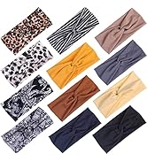 Kachanaa 12 Pack Headbands for Women, Elastic Wide Headbands Non Slip Workout Yoga Sport Hair Ban...