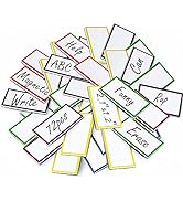 72 Pcs Magnetic Dry Erase Labels,2.1 x 1.2 Inch Reusable Writable Erasable Magnetic Label Sticker...