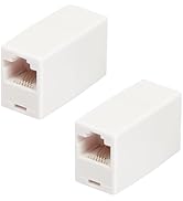 Awishwell RJ11 6P4C Inline Coupler, 2 Pack Phone Line Adapter, Straight Telephone in-line Coupler...