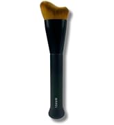 Kabuki Foundation Brush [ Designed in Japan ] Makeup Brush for Liquid Makeup (Curved-shape)