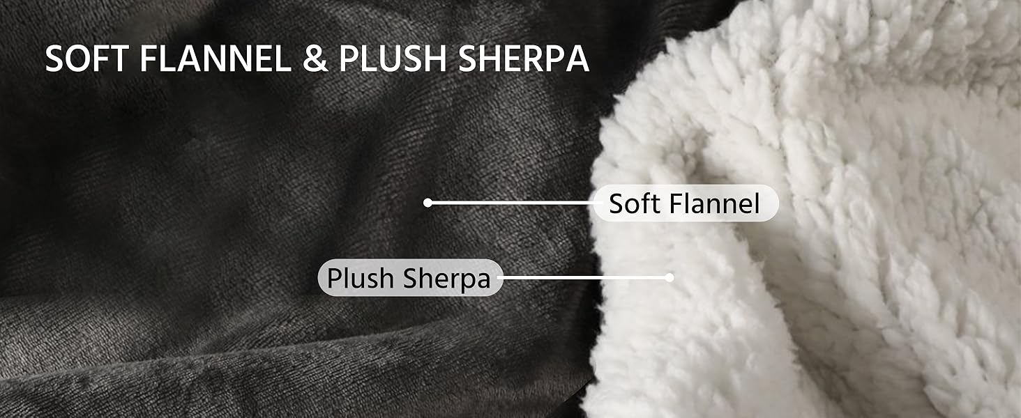 SOFT FLANNEL &amp;amp;amp; PLUSH SHERPA
