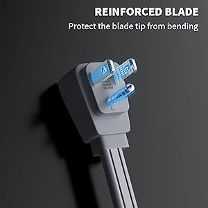 REINFORCED BLADE Protect the blade tip from bending