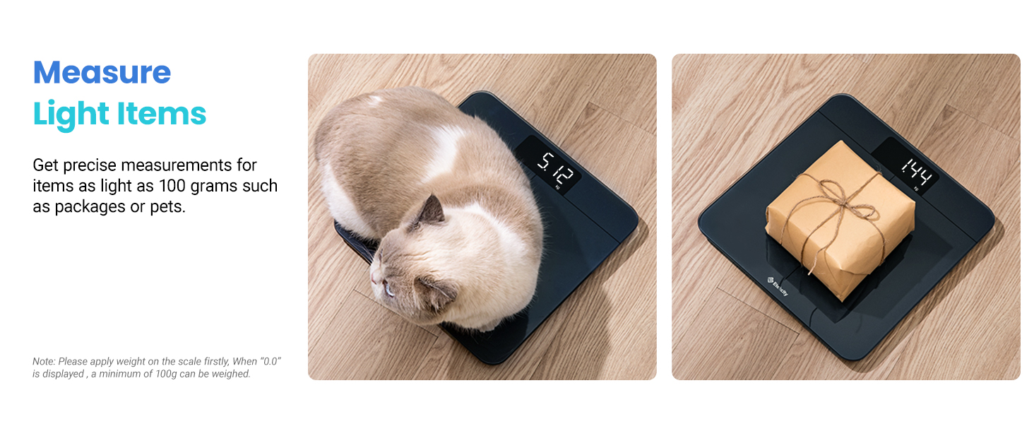 Measure Light Iteams: Get precise measurements for items as light as 100 grams such as packages.