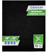 Cut-to-Fit Microwave Filter Replacement - 18” x 15” Activated Carbon Filter Fits Samsung GE LG Fr...