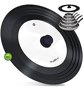 Walfos Universal Pan Lid - Pot Lid for Pots, Pans and Skillets, with Unique Enlarged Heat Resista...