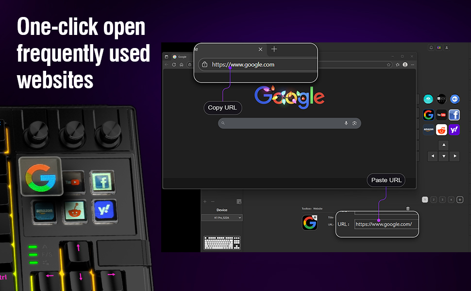 mechanical keyboard macro mech programmable with screen Stream Controller Deck pad keypad