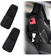 2PCS Car Seat Storage Bag Car Multi-Pocket Side Organizer Bag (Black) | Hanging Bag for Phone, Wa...