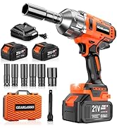 GEARLASSO 1300N.m(960Ft-lbs) Cordless Impact Wrench 1/2" Brushless High Torque Impact Wrench with...