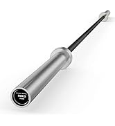 25mm 35lb Womens Olympic Barbell 6.5FT Olympic Barbell 2inch 1000lb Capacity Olympic Bar with Mod...