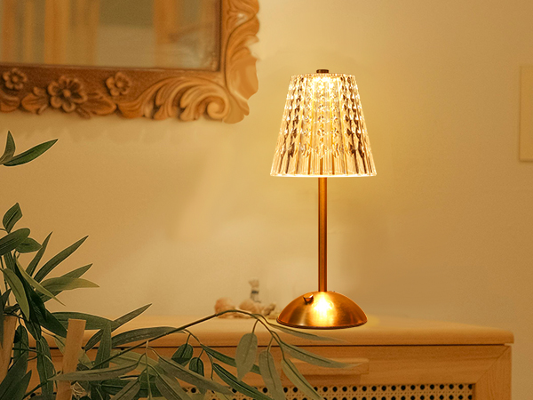 Easy Touch Control Crystal Lamp