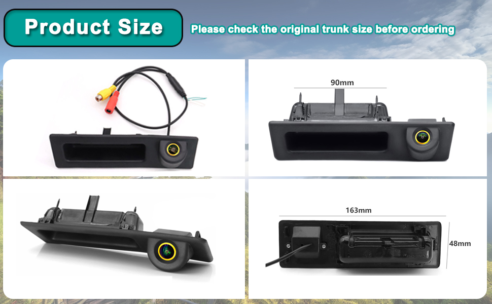 Car Trunk Handle Camera