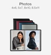 Dunwell Small Photo Album 4x6 with Black Mounting Paper (2-Pack, Black), 4 x 6 Photo &amp; Art Portfo...