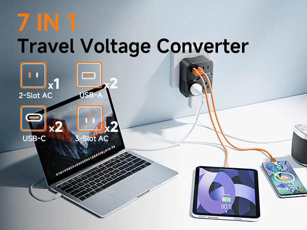 7IN1Travel Voltage Converter