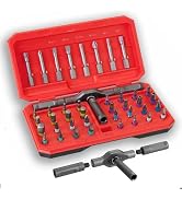 YrouGra 42 in 1 Magnetic Ratchet Screwdriver Set with T Handle, S2 Steel Multi-Bit Tool Kit for E...
