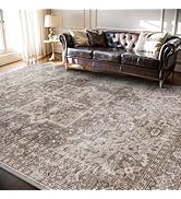 tchdio 5X7 Area Rugs for Living Room, Machine Washable Rugs for Bedroom Vintage Distressed Large ...