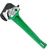 LAOA Heavy Duty Adjustable Straight Pipe Wrench, Cast Iron Ratchet Quick One-Hand Adjustable Wren...