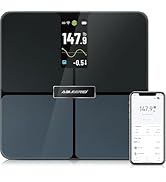 ABLEGRID Smart WiFi Digital Bathroom Scale for Body Weight -Body Fat Scale16 Accurate Body Compos...