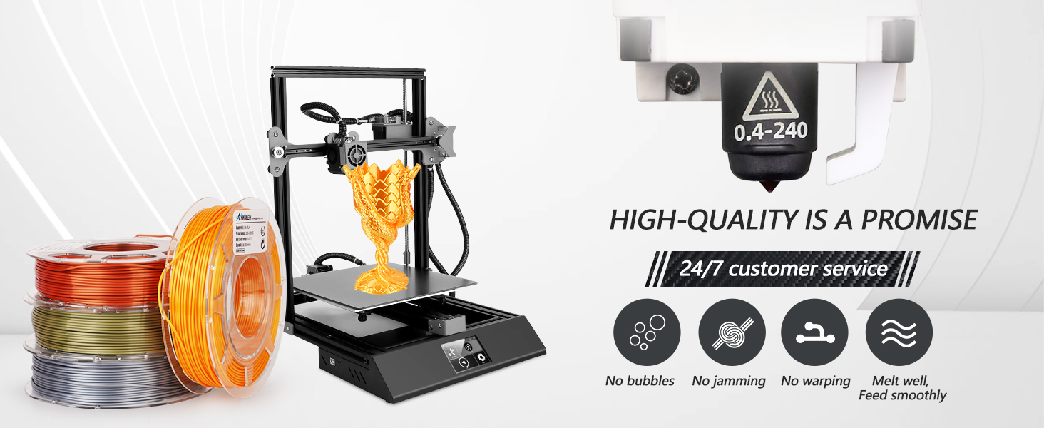 Silk PLA Filament 1.75mm 3D Printer filaments