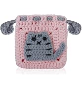 WisePoint Hand-made Coin Purse Pouch, Crocheted Coin Bag Small Coin Purse for Women and Girls, Dr...
