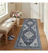 2x6 Runner Rugs for Hallways, Washable Vintage Area Rugs for Entryway Kitchen, Non Slip Retro Flo...