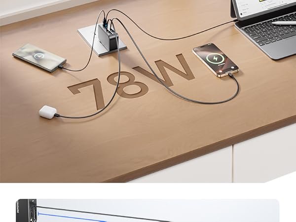 retractable chargers for multiple devices